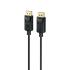 Promate DisplayPort Cable, Premium Ultra HD 8K@60Hz Video Display Cord with 32.4Gbps Bandwidth Transmission, Gold Plated Connectors, 1.2m Super Slim Cable - Black